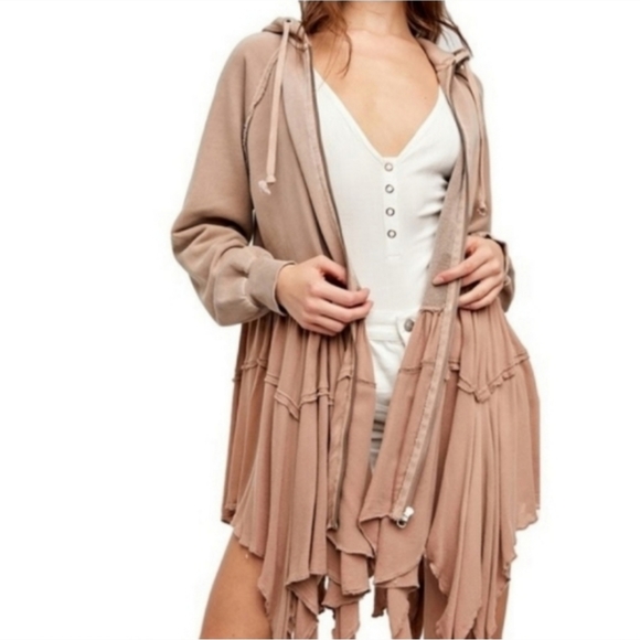 FINAL PRICE! RARE Free People Ruffle Jacket - Picture 5 of 8